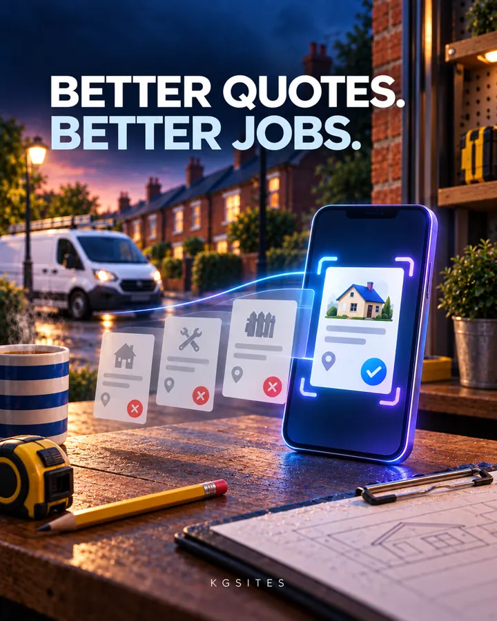 KGSITES graphic about turning vague quote requests into better-fit business enquiries